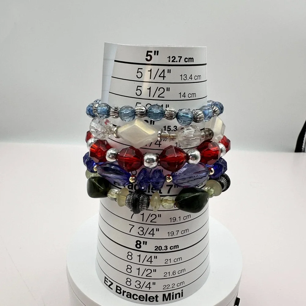 Vintage Y2K Beaded Bracelets Set Boho Statement Women's Classic Fashion Jewelry